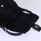 FENDI Mamma Baguette Shoulder Bag Nylon Blackyk11760
