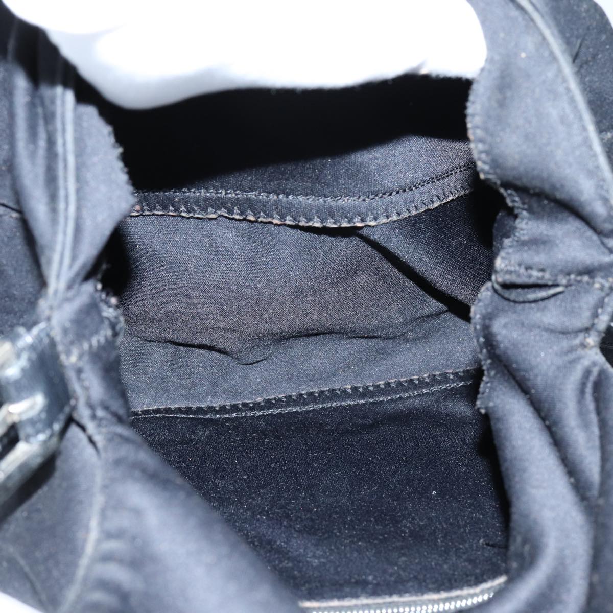 FENDI Mamma Baguette Shoulder Bag Nylon Blackyk11760