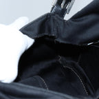 FENDI Mamma Baguette Shoulder Bag Nylon Blackyk11760