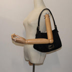 FENDI Mamma Baguette Shoulder Bag Nylon Blackyk11760