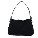 FENDI Mamma Baguette Shoulder Bag Nylon Blackyk11760