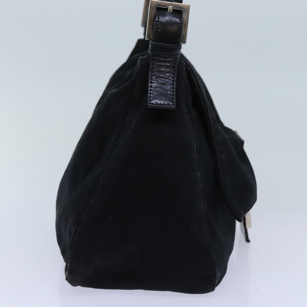 FENDI Mamma Baguette Shoulder Bag Nylon Blackyk11760