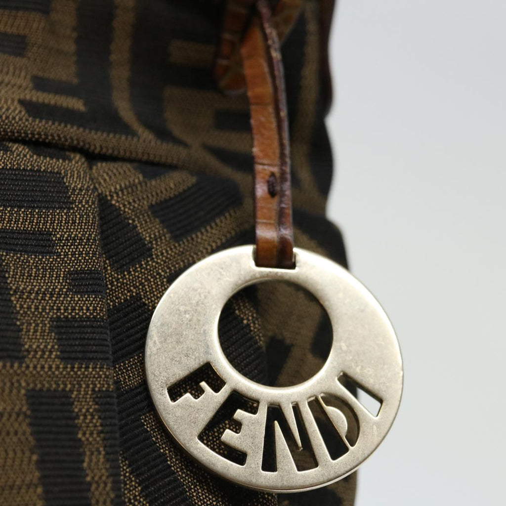 FENDI Zucca Canvas mini Hand Bag Brownyk11776