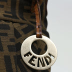 FENDI Zucca Canvas mini Hand Bag Brownyk11776