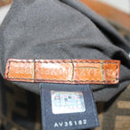 FENDI Zucca Canvas mini Hand Bag Brownyk11776