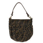 FENDI Zucca Canvas mini Hand Bag Brownyk11776