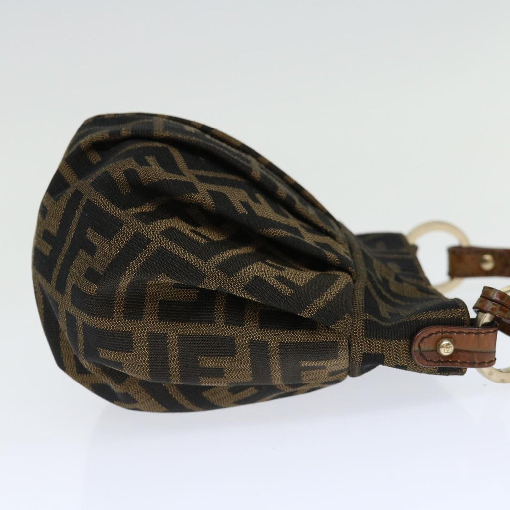 FENDI Zucca Canvas mini Hand Bag Brownyk11776