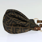 FENDI Zucca Canvas mini Hand Bag Brownyk11776