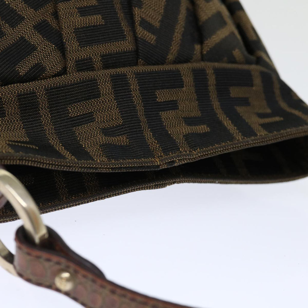 FENDI Zucca Canvas mini Hand Bag Brownyk11776