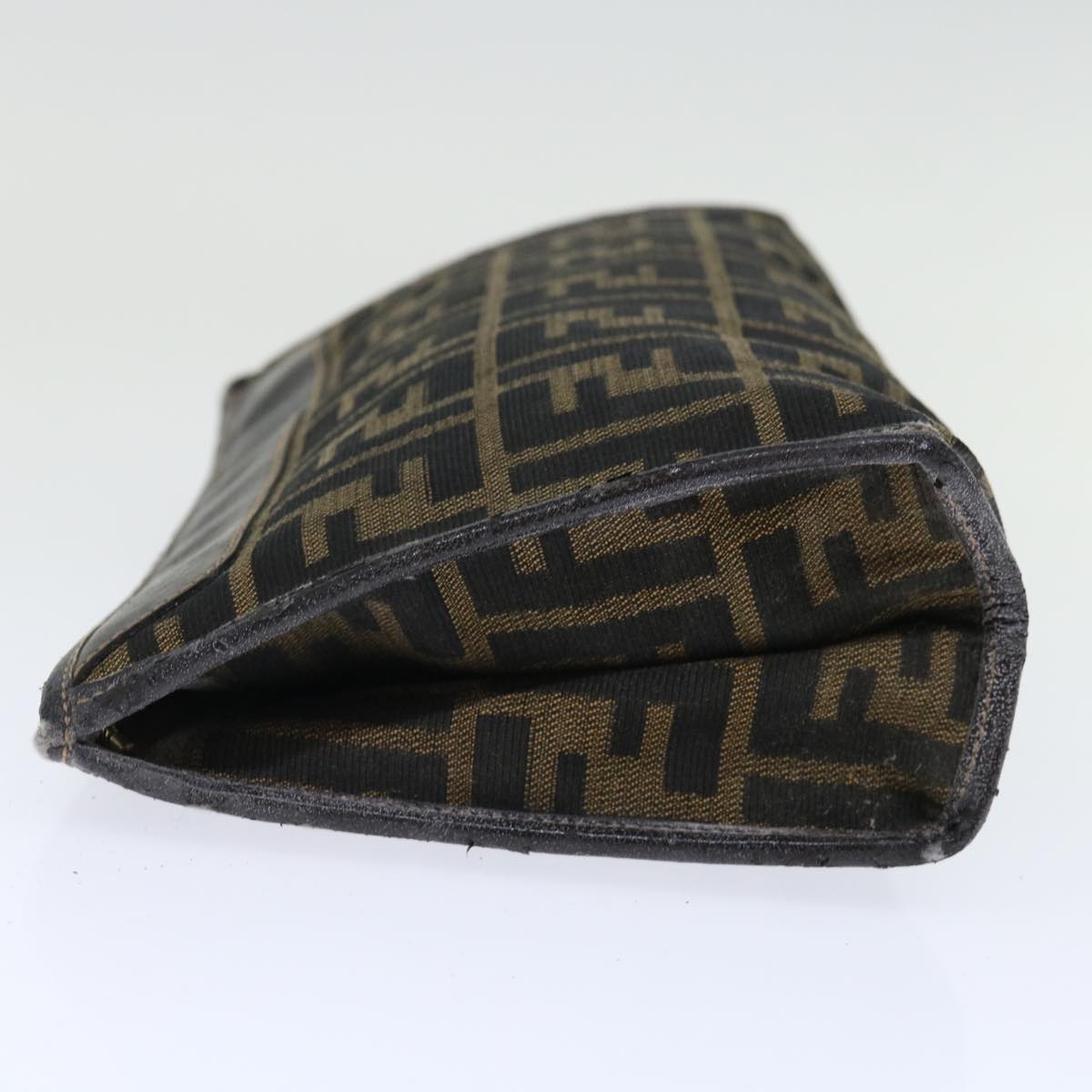 FENDI Zucca Canvas Clutch Bag Brownyk11782