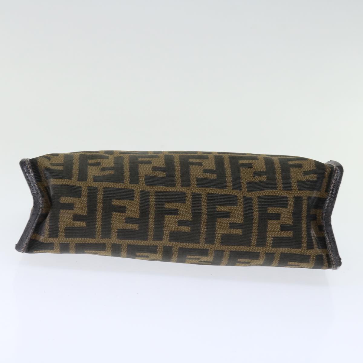 FENDI Zucca Canvas Clutch Bag Brownyk11782