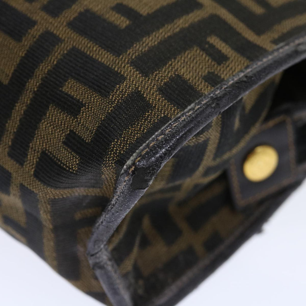 FENDI Zucca Canvas Clutch Bag Brownyk11782