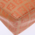 FENDI Zucchino Canvas Accessory Pouch Coated Canvas Orangeyk11786