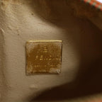 FENDI Zucchino Canvas Accessory Pouch Coated Canvas Orangeyk11786