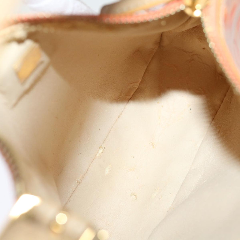 FENDI Zucchino Canvas Accessory Pouch Coated Canvas Orangeyk11786