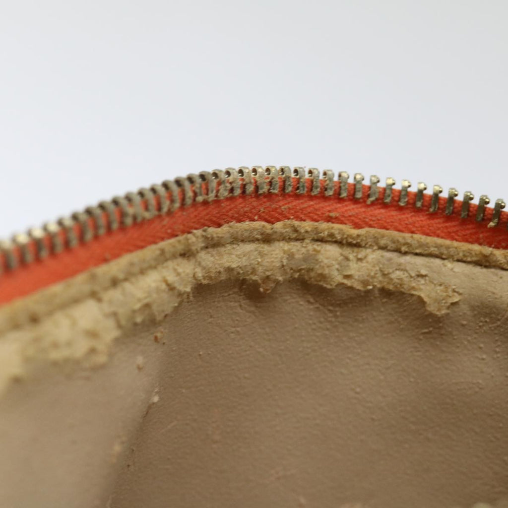 FENDI Zucchino Canvas Accessory Pouch Coated Canvas Orangeyk11786