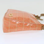 FENDI Zucchino Canvas Accessory Pouch Coated Canvas Orangeyk11786