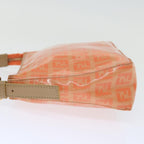 FENDI Zucchino Canvas Accessory Pouch Coated Canvas Orangeyk11786