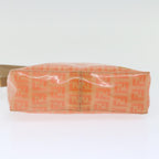 FENDI Zucchino Canvas Accessory Pouch Coated Canvas Orangeyk11786