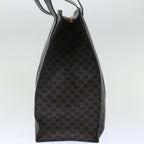 CELINE Macadam Canvas Shoulder Bag PVC Black Auth yk11787