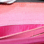 FENDI Zucca Canvas Long Wallet Black Brownyk11843