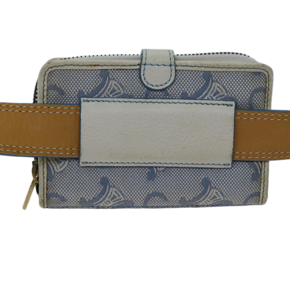 CELINE C Macadam Canvas Waist bag Blue 11883