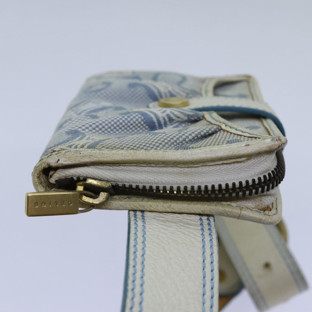 CELINE C Macadam Canvas Waist bag Blue 11883