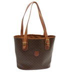 CELINE Macadam Canvas Tote Bag PVC Brown Auth yk11933