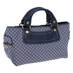 CELINE Macadam Canvas Boogie bag Hand Bag Navy 11950