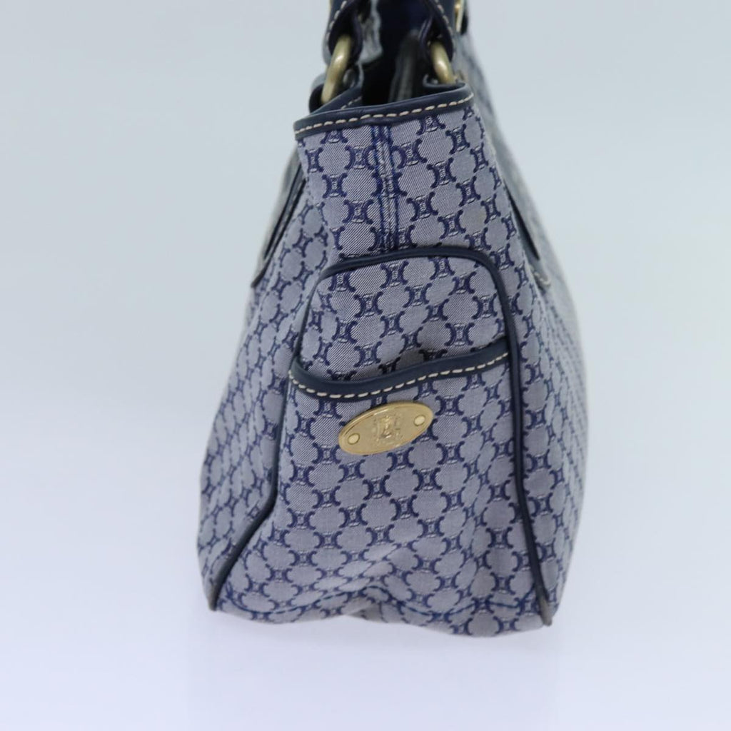 CELINE Macadam Canvas Boogie bag Hand Bag Navy 11950