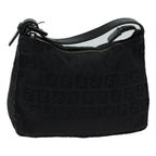 FENDI Zucchino Canvas Hand Bag Blackyk11960