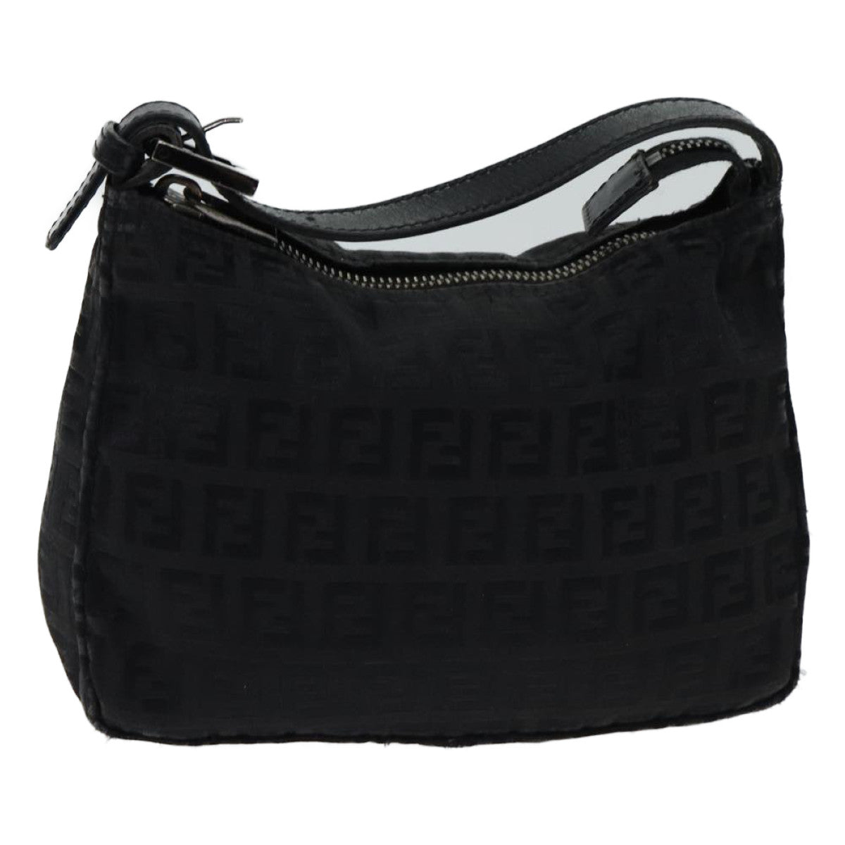 FENDI Zucchino Canvas Hand Bag Blackyk11960