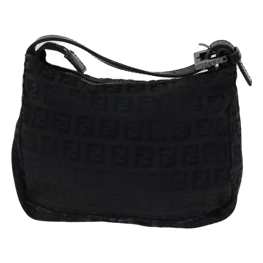 FENDI Zucchino Canvas Hand Bag Blackyk11960