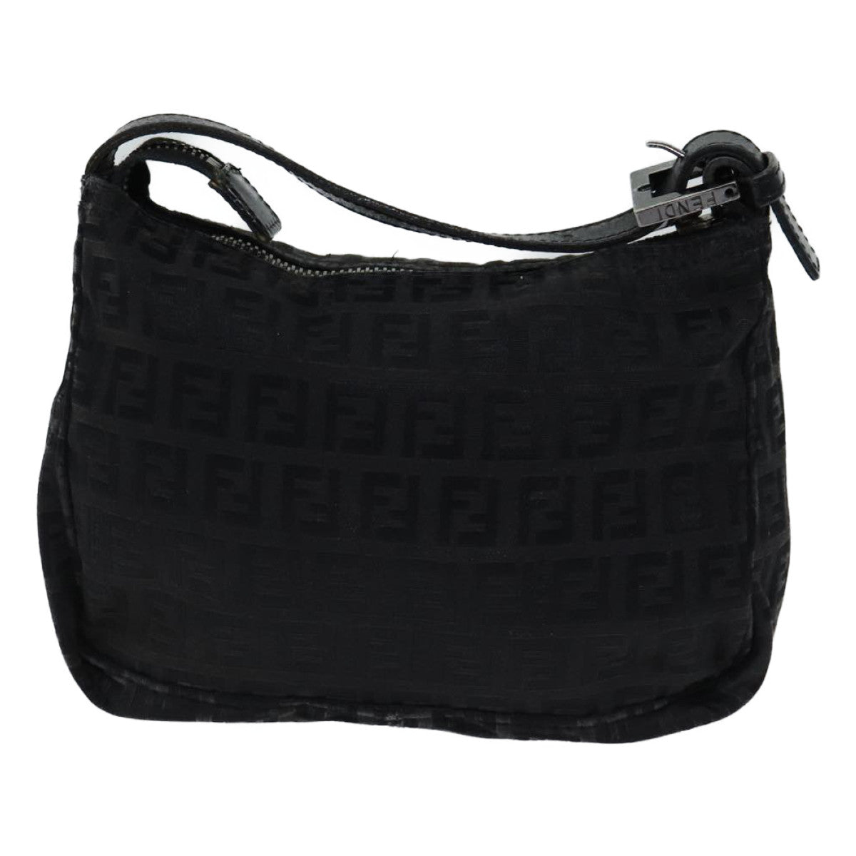 FENDI Zucchino Canvas Hand Bag Blackyk11960