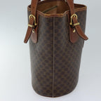 CELINE Macadam Canvas Tote Bag PVC Brown Auth yk11973