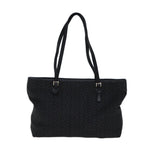 CELINE C Macadam Canvas Tote Bag Black 11974
