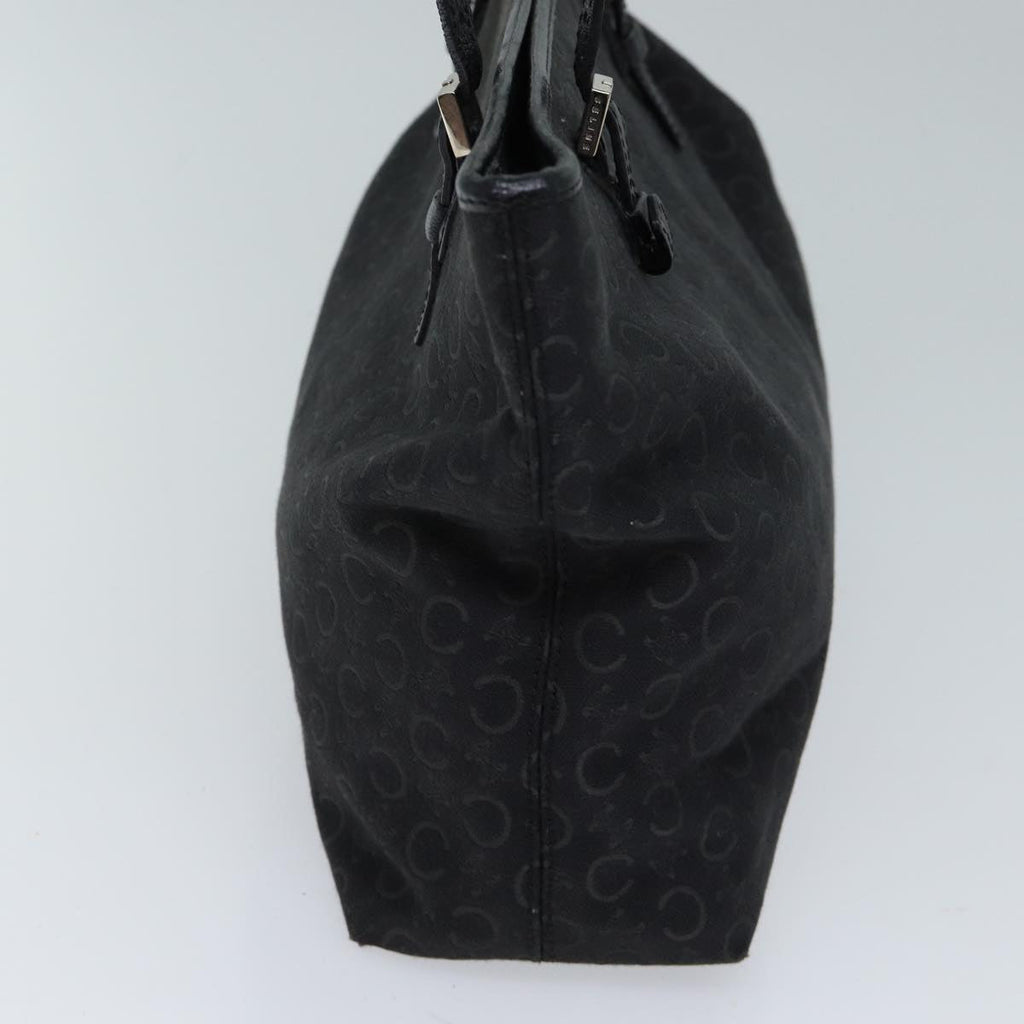 CELINE C Macadam Canvas Tote Bag Black 11974