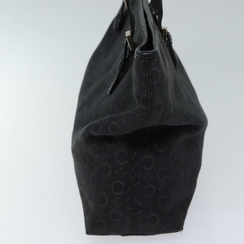 CELINE C Macadam Canvas Tote Bag Black 11974