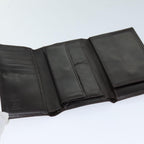 FENDI Zucca Canvas Wallet Black Brownyk12033