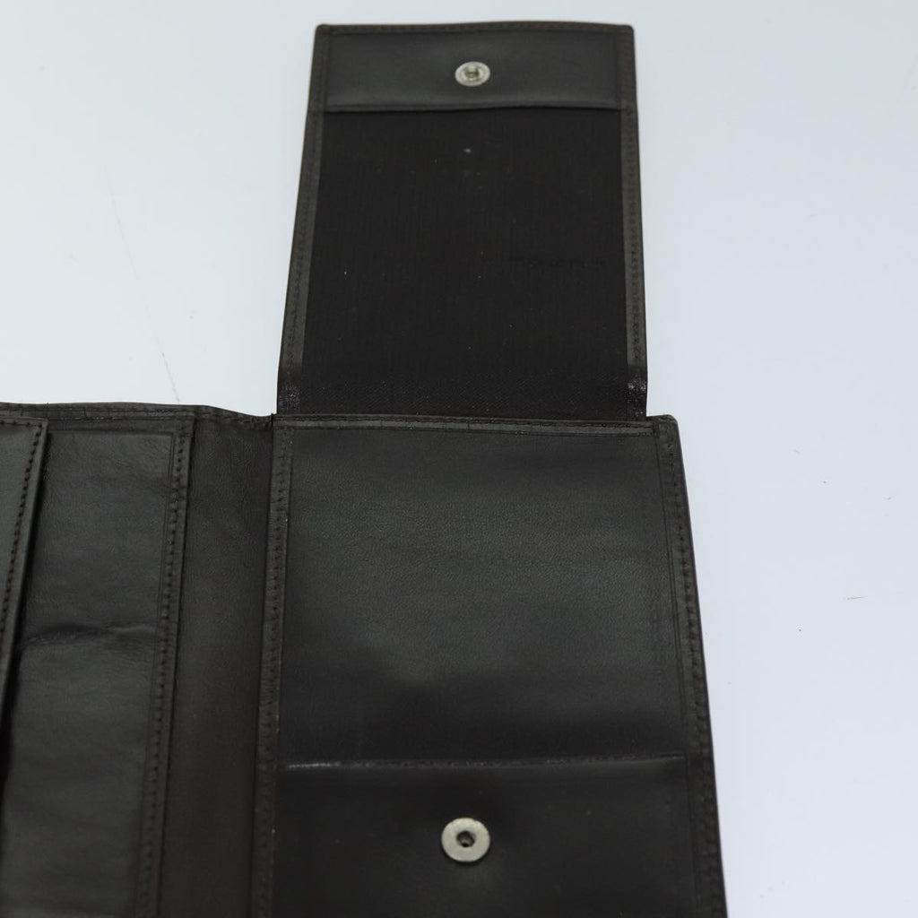 FENDI Zucca Canvas Wallet Black Brownyk12033