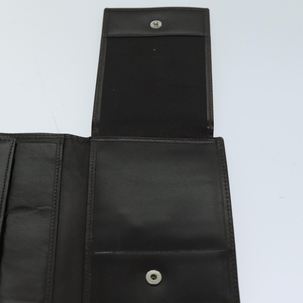 FENDI Zucca Canvas Wallet Black Brownyk12033