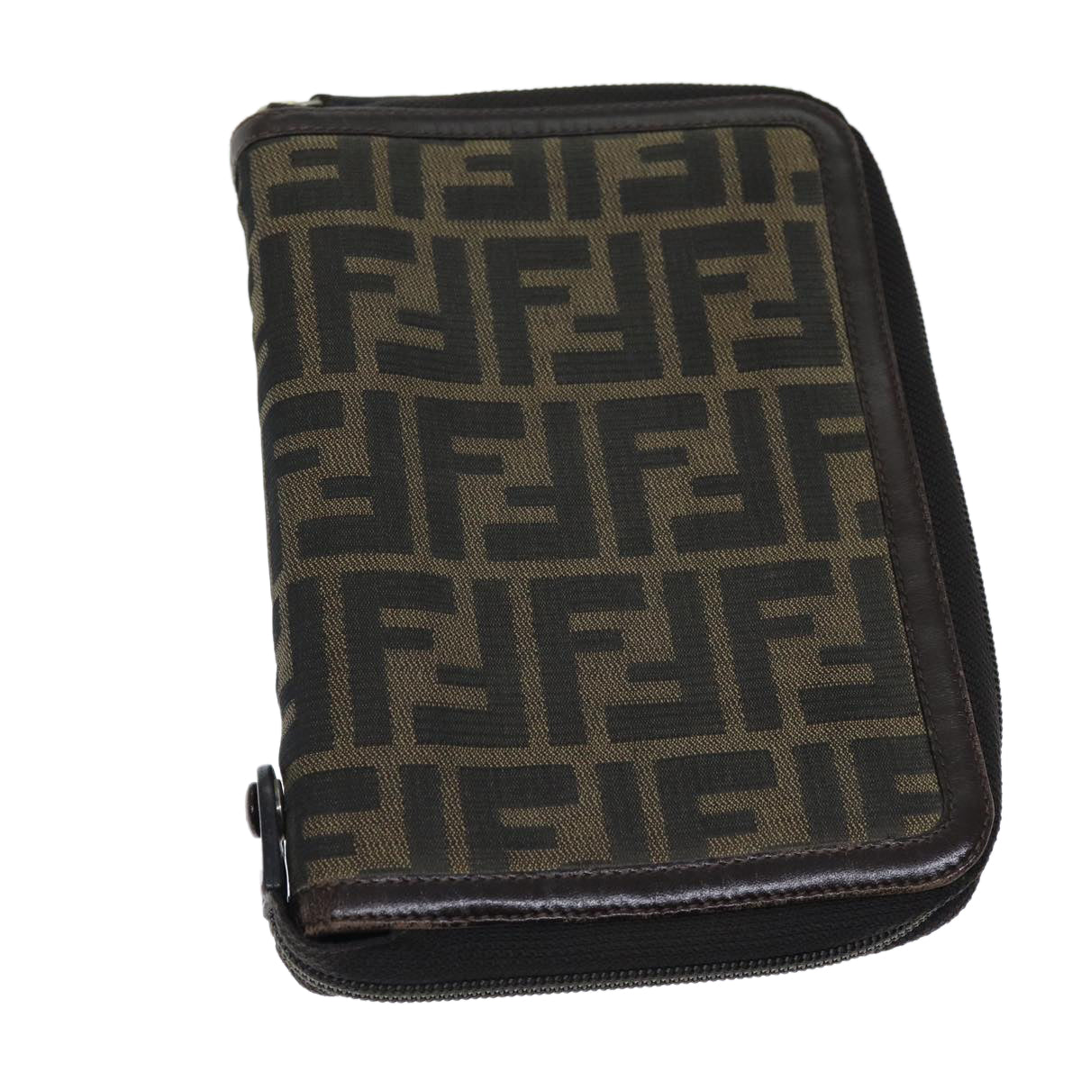 FENDI Zucca Canvas Day Planner Cover Brown Blackyk12048
