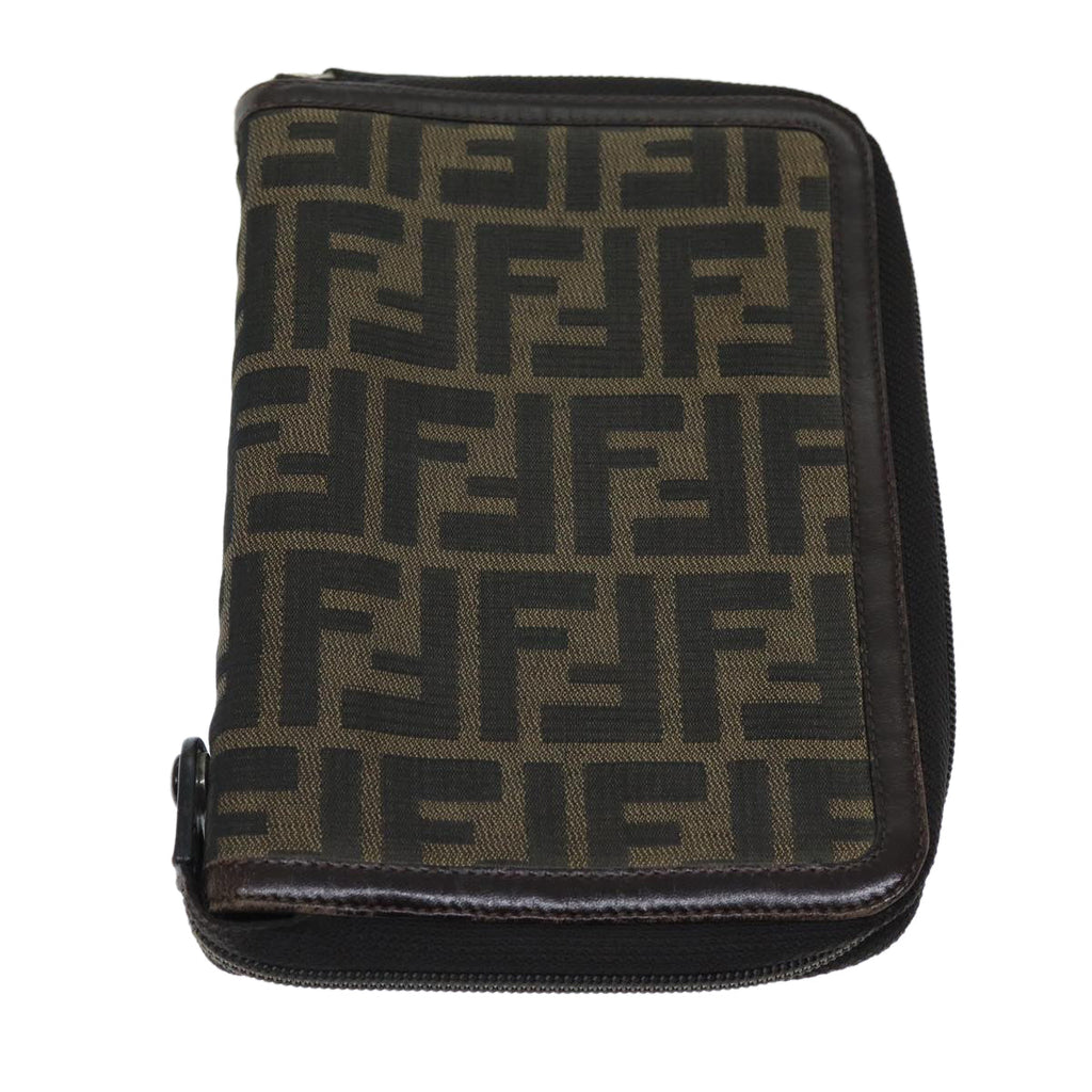 FENDI Zucca Canvas Day Planner Cover Brown Blackyk12048