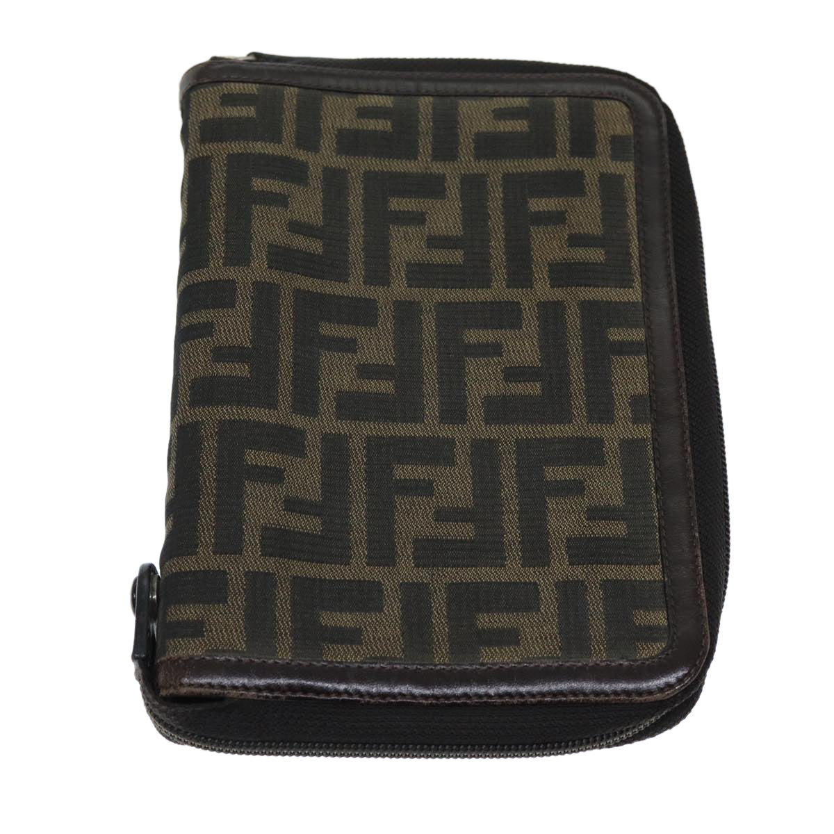 FENDI Zucca Canvas Day Planner Cover Brown Blackyk12048