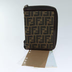 FENDI Zucca Canvas Day Planner Cover Brown Blackyk12048