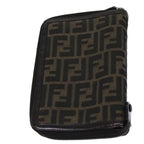 FENDI Zucca Canvas Day Planner Cover Brown Blackyk12048