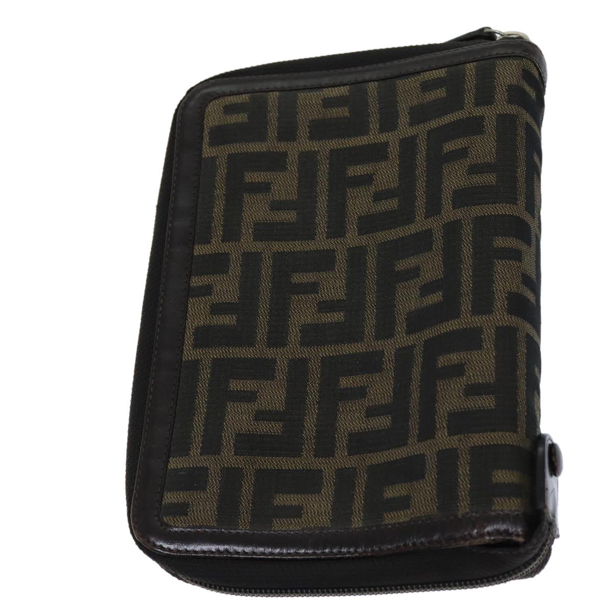 FENDI Zucca Canvas Day Planner Cover Brown Blackyk12048