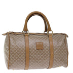 CELINE Macadam Canvas Boston Bag Beige 12053