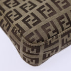 FENDI Zucchino Canvas Hand Bag Beigeyk12057