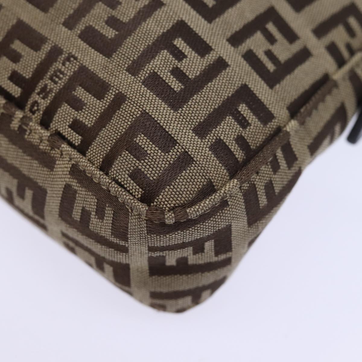 FENDI Zucchino Canvas Hand Bag Beigeyk12057